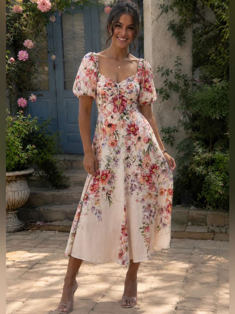 Alex Marie Floral Dress Size L